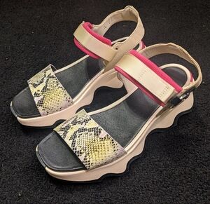 Sorel Women's Multi-Color Platform Sandals - Pink, Yellow, Cream, Black